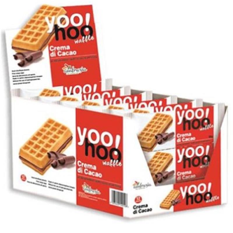 Yoohoo Waffle Al Cioccolato Gr.50 Pz.12