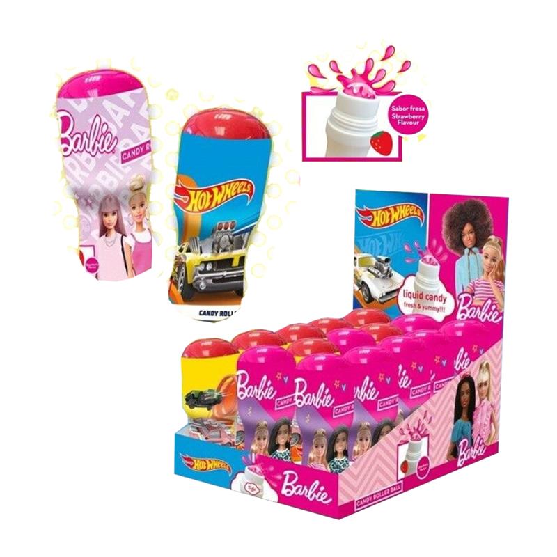 Candy Roller Ball Hot Wheels & Barbie Ml.40 Pz.15