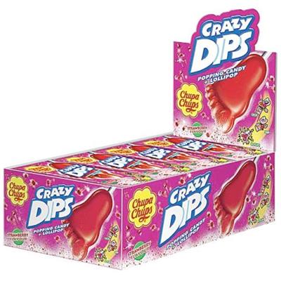 Chupa Chups Crazy Dips Fragola Gr.14 Pz.24