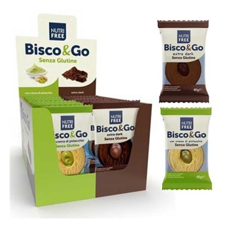 Nutrifree Bisco & Go Pistacchio E Extra Dark Gr.40 Pz.16