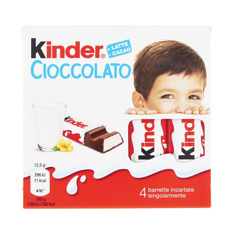 Kinder Cioccolato Gr.50 T.4x20