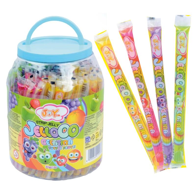 Jelloo Strips Jar Gr.25 Pz.100