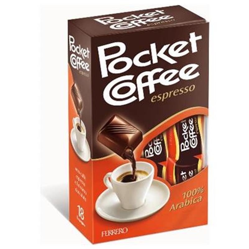 Astuccio Pocket Coffee Gr.225 Pz.18