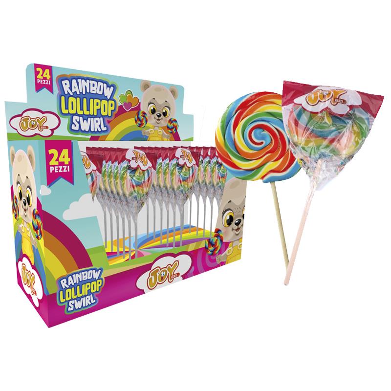 Rainbow Lollipop Swirl Gr.30 Pz.24