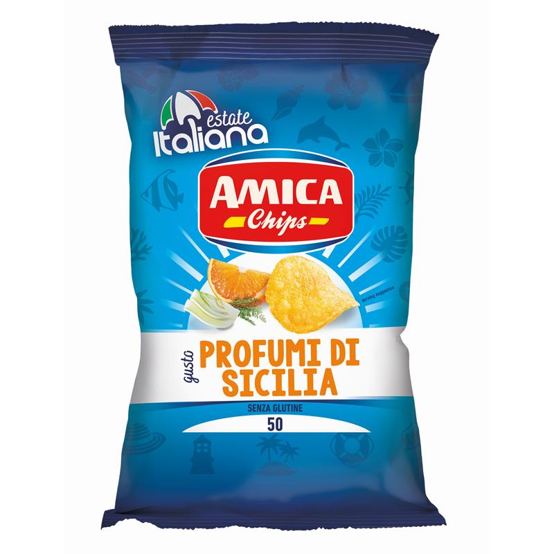 Amica Chips La Patatina Profumi Di Sicilia Gr.50 Pz.21