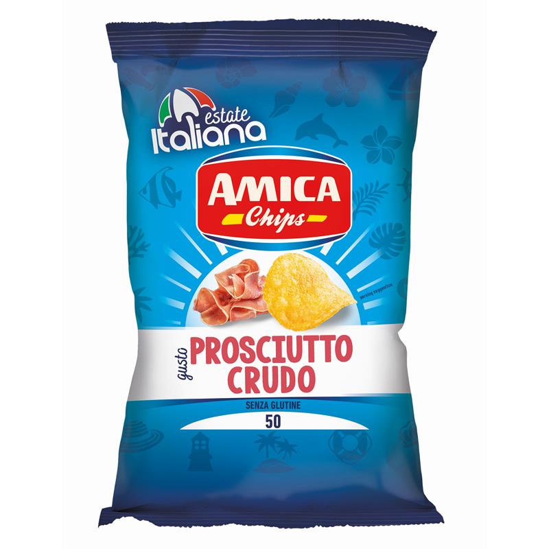 Amica Chips La Patatina Prosciutto Crudo Gr.50 Pz.21