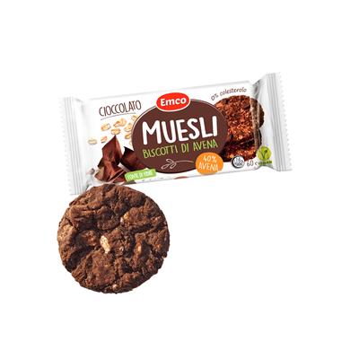 Biscotti Muesli Avena E Cioccolato Gr.60 Pz.24