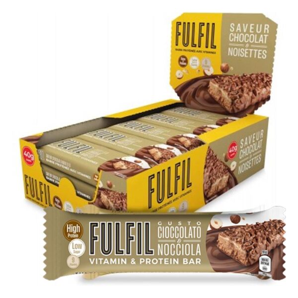 Fulfil Bar. Proteiche Cioccolato e Nocciola Gr.55 Pz.15